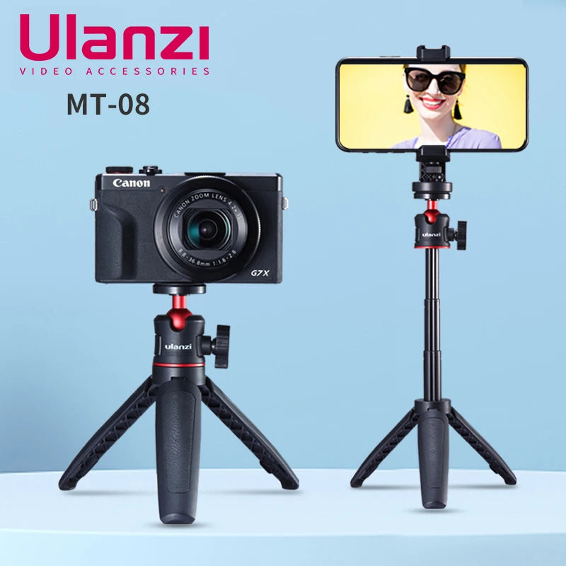 MT-08 Foldable Mini Tripod Mount 1/4&