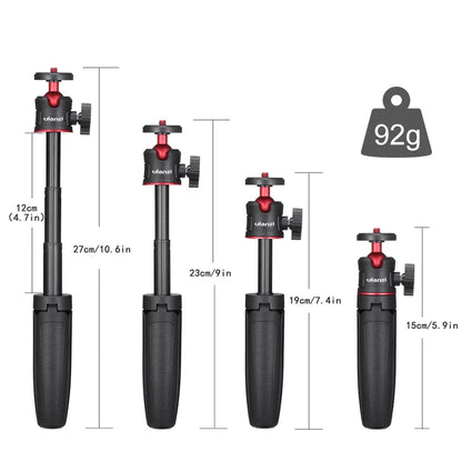 MT-08 Foldable Mini Tripod Mount 1/4'' Tripod Monopod Hand Grip Universal for DSLR Android Iphone Smartphone