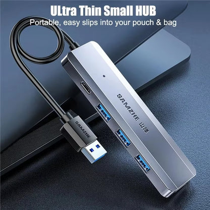 USB C HUB RJ45 PD 100W Adapter USB 3.0 5Gbps HUB USB HUB for Macbook Air Pro Ipad Laptop Desktop PC Adapter