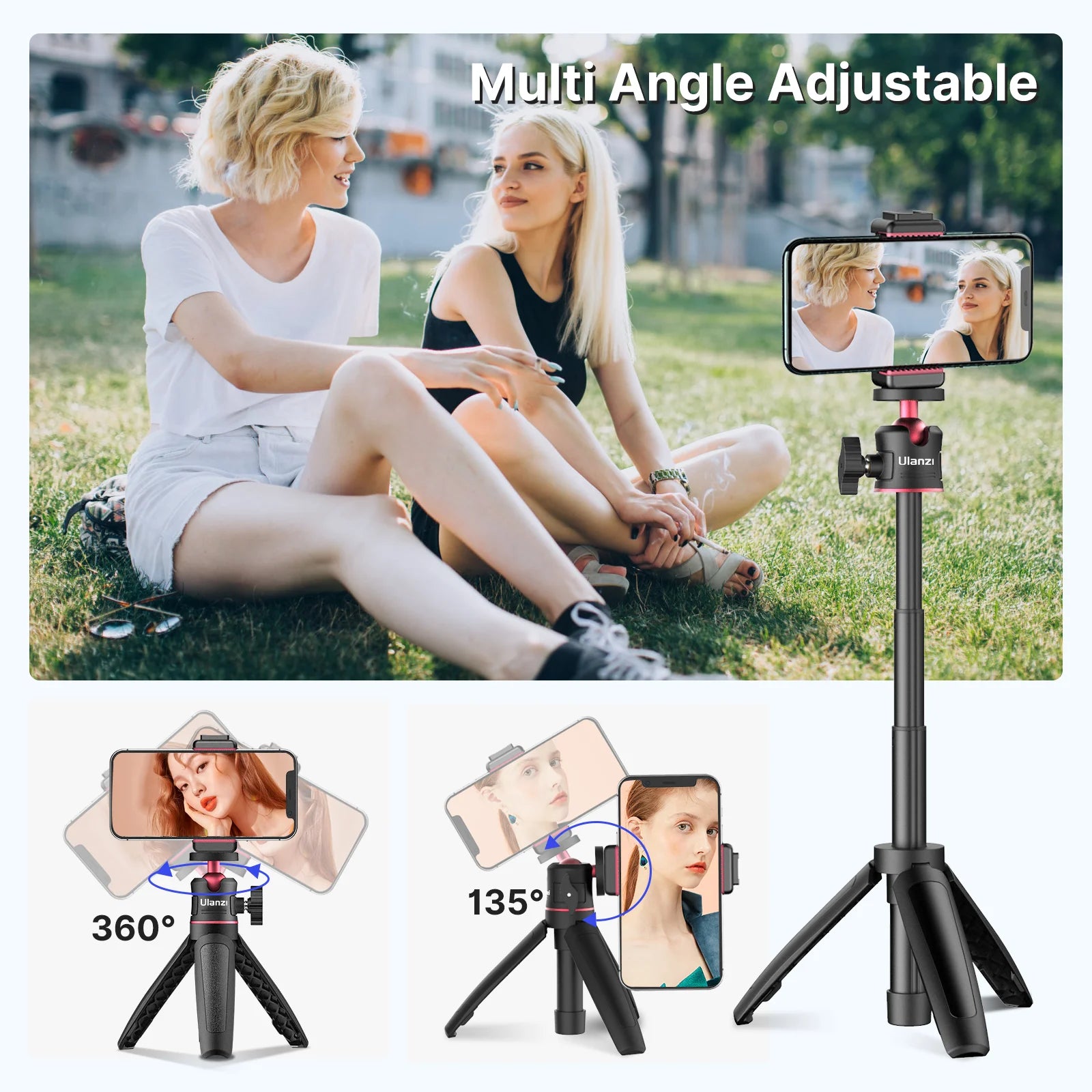 MT-08 Foldable Mini Tripod Mount 1/4&
