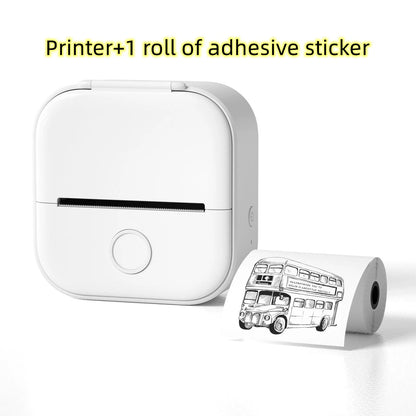 Portable Mini Thermal Label Printer Home Photo Printer Student Wrong Question Printer Bluetooth-Compatible Mini Label Printer Price Tag
