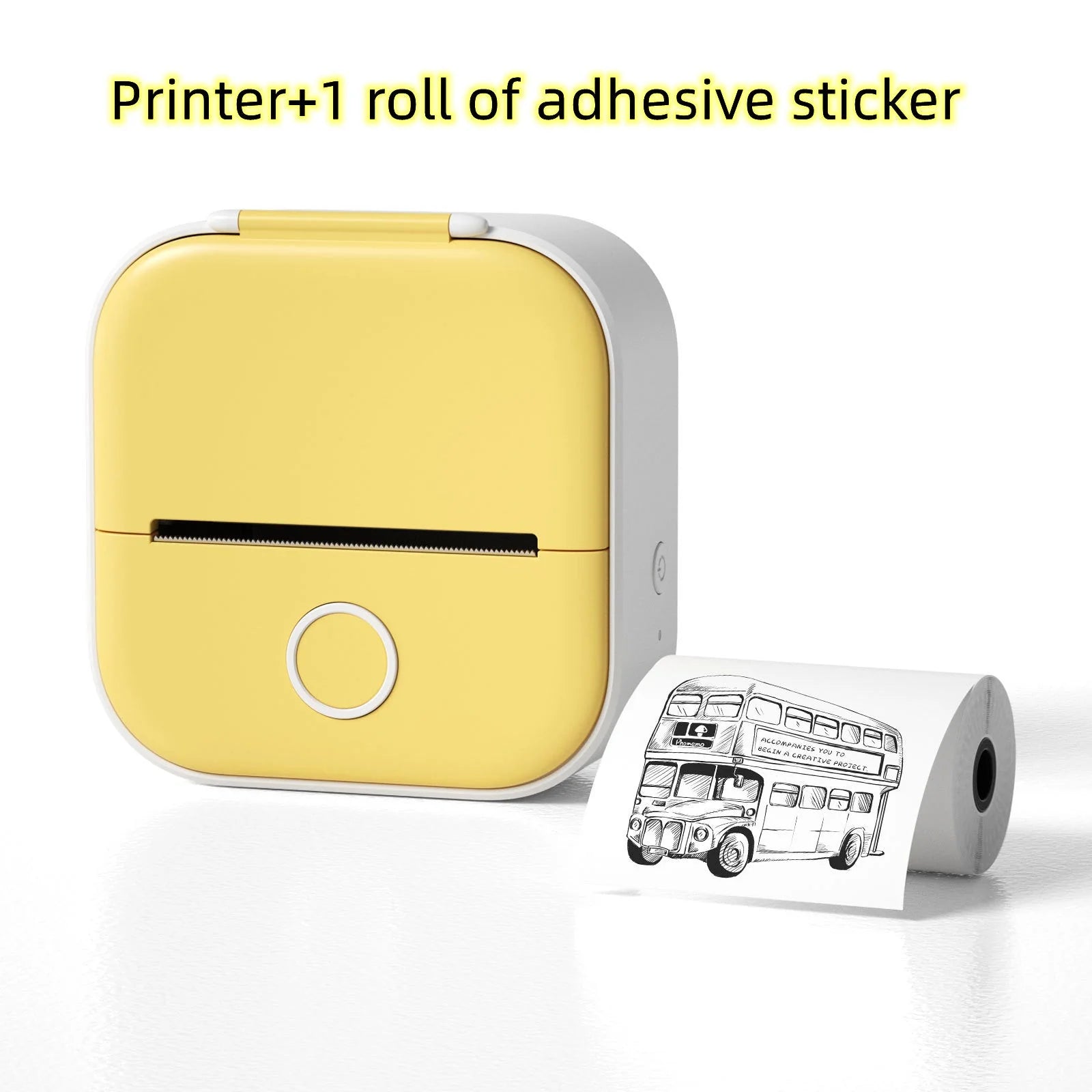 Portable Mini Thermal Label Printer Home Photo Printer Student Wrong Question Printer Bluetooth-Compatible Mini Label Printer Price Tag