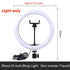 10 Inch Ring Light with Tripod Stand, luz LED para iluminación suave, ideal para fotografía y videos.