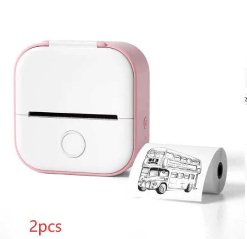 Portable Mini Thermal Label Printer Home Photo Printer Student Wrong Question Printer Bluetooth-Compatible Mini Label Printer Price Tag