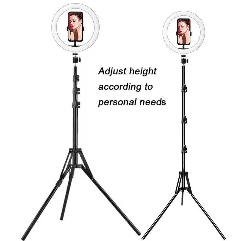 10 Inch Ring Light with Tripod Stand &amp; Phone Holder